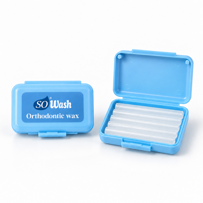 SoWash Orthodontic Wax | Cera Ortodontica | Aroma Menta | Confezione da 5 strisce