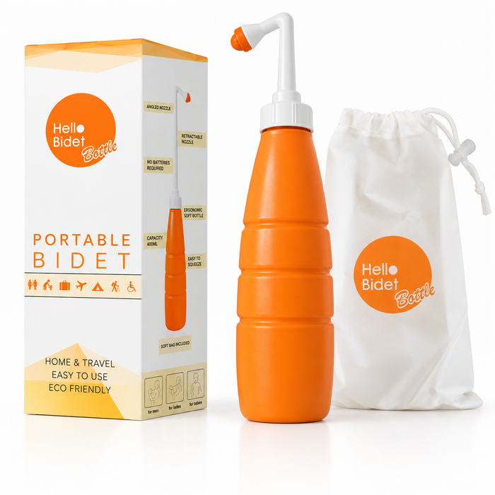 Hello Bidet Bottle | Sprayer for intimate hygiene transportable with case - 400ml