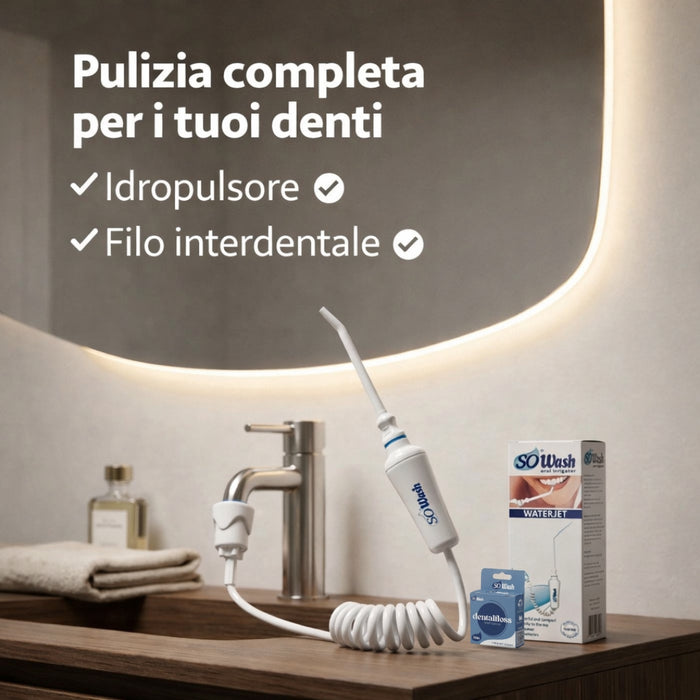 SoWash Dentalfloss | Filo Interdentale Cerato | Aroma Menta | 50m