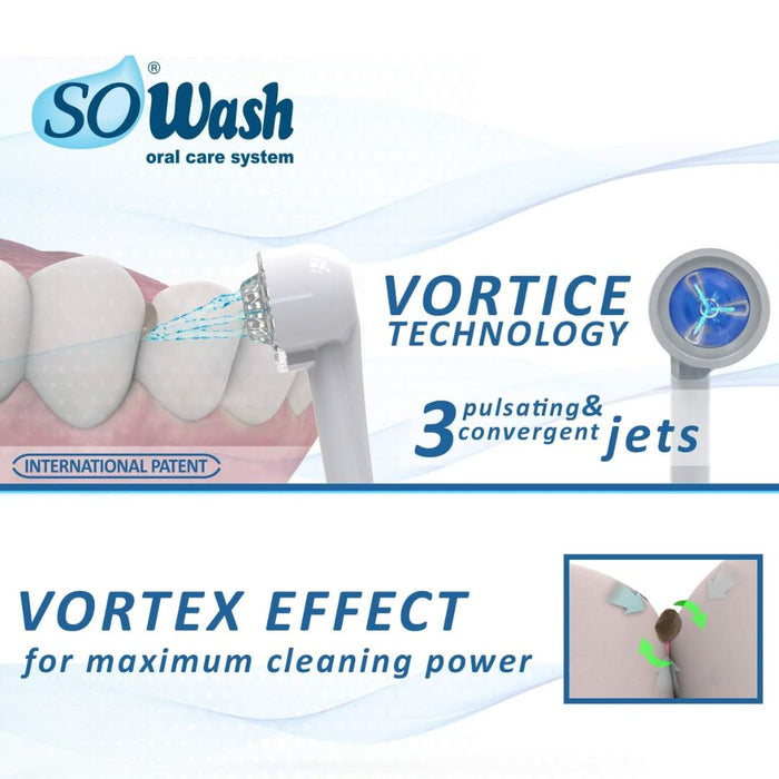 SoWash Vortex Vortice | Wirbelkopf mit dreifach konvergierendem pulsierendem Strahl